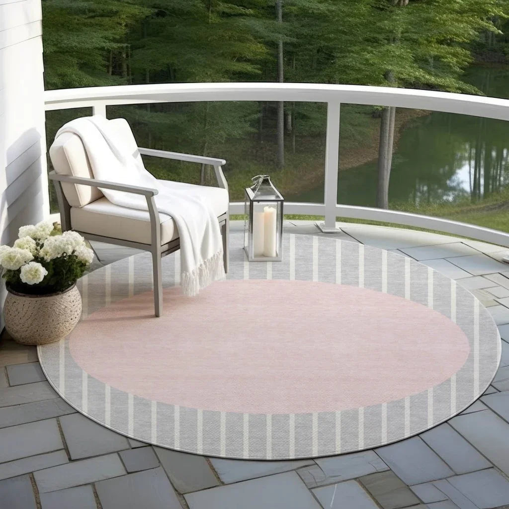 Ember Silver Washable Indoor-Outdoor Rug-Outdoor Rugs-LOOMLAN Rugs-LOOMLAN