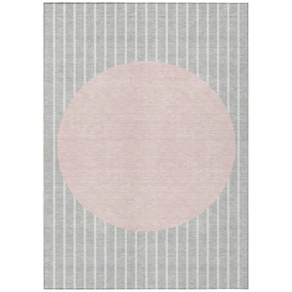 Ember Silver Washable Indoor-Outdoor Rug-Outdoor Rugs-LOOMLAN Rugs-2'6" x 3'10"-LOOMLAN