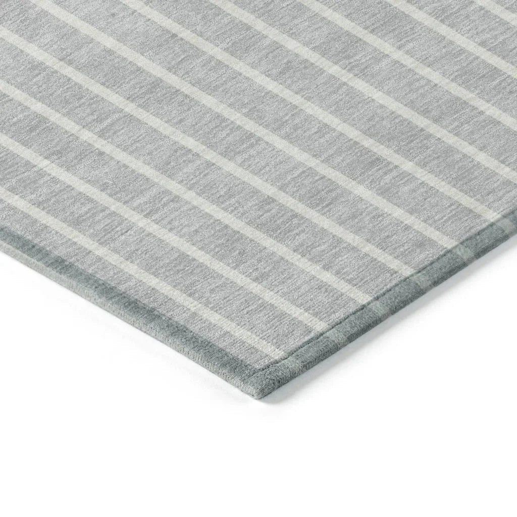 Ember Silver Washable Indoor-Outdoor Rug-Outdoor Rugs-LOOMLAN Rugs-LOOMLAN