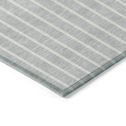 Ember Silver Washable Indoor-Outdoor Rug-Outdoor Rugs-LOOMLAN Rugs-LOOMLAN