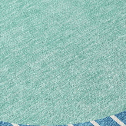 Ember Teal Washable Indoor-Outdoor Rug-Outdoor Rugs-LOOMLAN Rugs-LOOMLAN