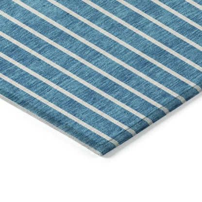 Ember Teal Washable Indoor-Outdoor Rug-Outdoor Rugs-LOOMLAN Rugs-LOOMLAN