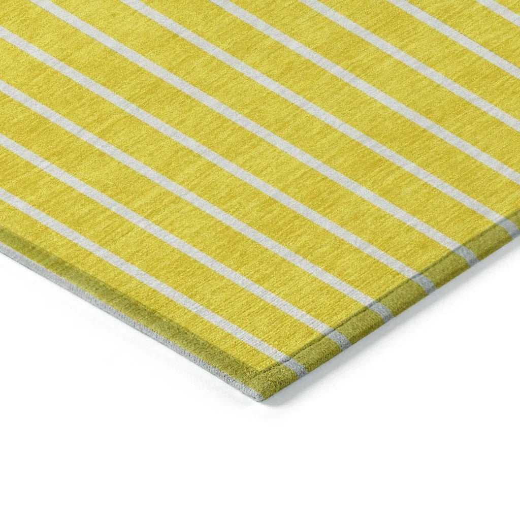 Ember Yellow Washable Indoor-Outdoor Rug-Outdoor Rugs-LOOMLAN Rugs-LOOMLAN