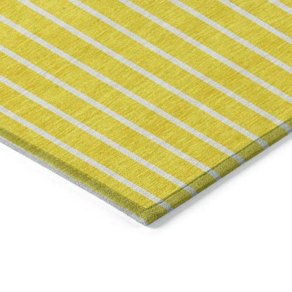 Ember Yellow Washable Indoor-Outdoor Rug-Outdoor Rugs-LOOMLAN Rugs-LOOMLAN