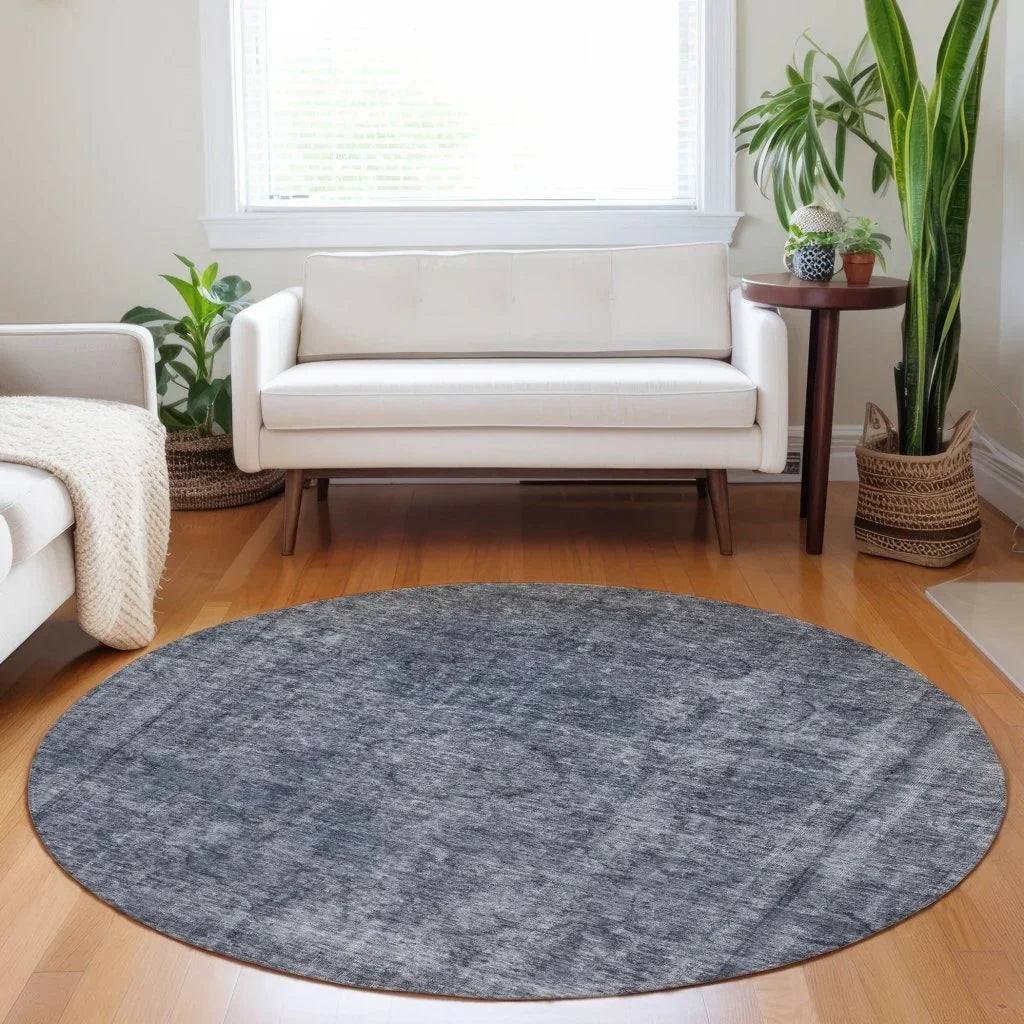 Emberith Blue Washable Indoor - Outdoor Rug - LOOMLAN - LOOMLAN Rugs - Outdoor Rugs