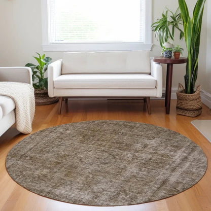 Emberith Brown Washable Indoor - Outdoor Rug - LOOMLAN - LOOMLAN Rugs - Outdoor Rugs
