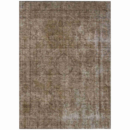 Emberith Brown Washable Indoor - Outdoor Rug - LOOMLAN - LOOMLAN Rugs - Outdoor Rugs