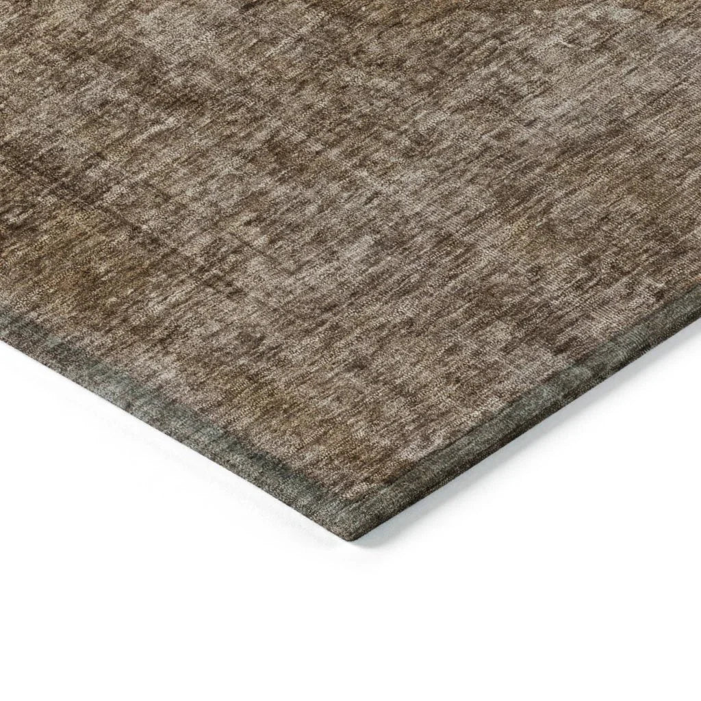 Emberith Brown Washable Indoor - Outdoor Rug - LOOMLAN - LOOMLAN Rugs - Outdoor Rugs