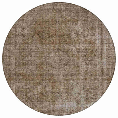 Emberith Brown Washable Indoor - Outdoor Rug - LOOMLAN - LOOMLAN Rugs - Outdoor Rugs