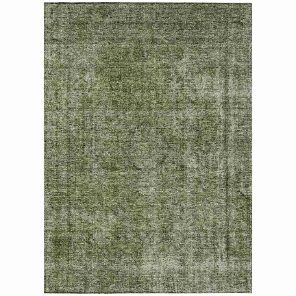 Emberith Green Washable Indoor - Outdoor Rug - LOOMLAN - LOOMLAN Rugs - Outdoor Rugs