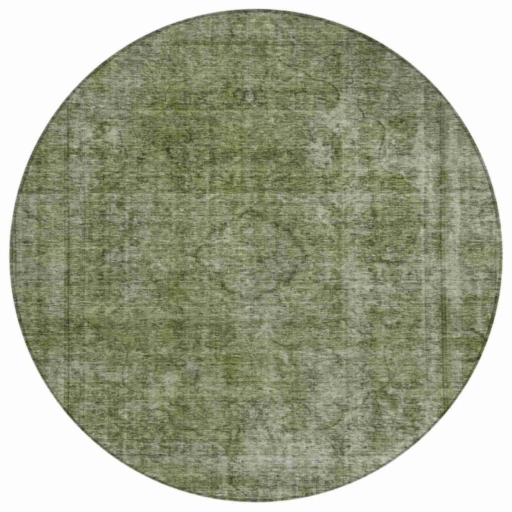 Emberith Green Washable Indoor - Outdoor Rug - LOOMLAN - LOOMLAN Rugs - Outdoor Rugs
