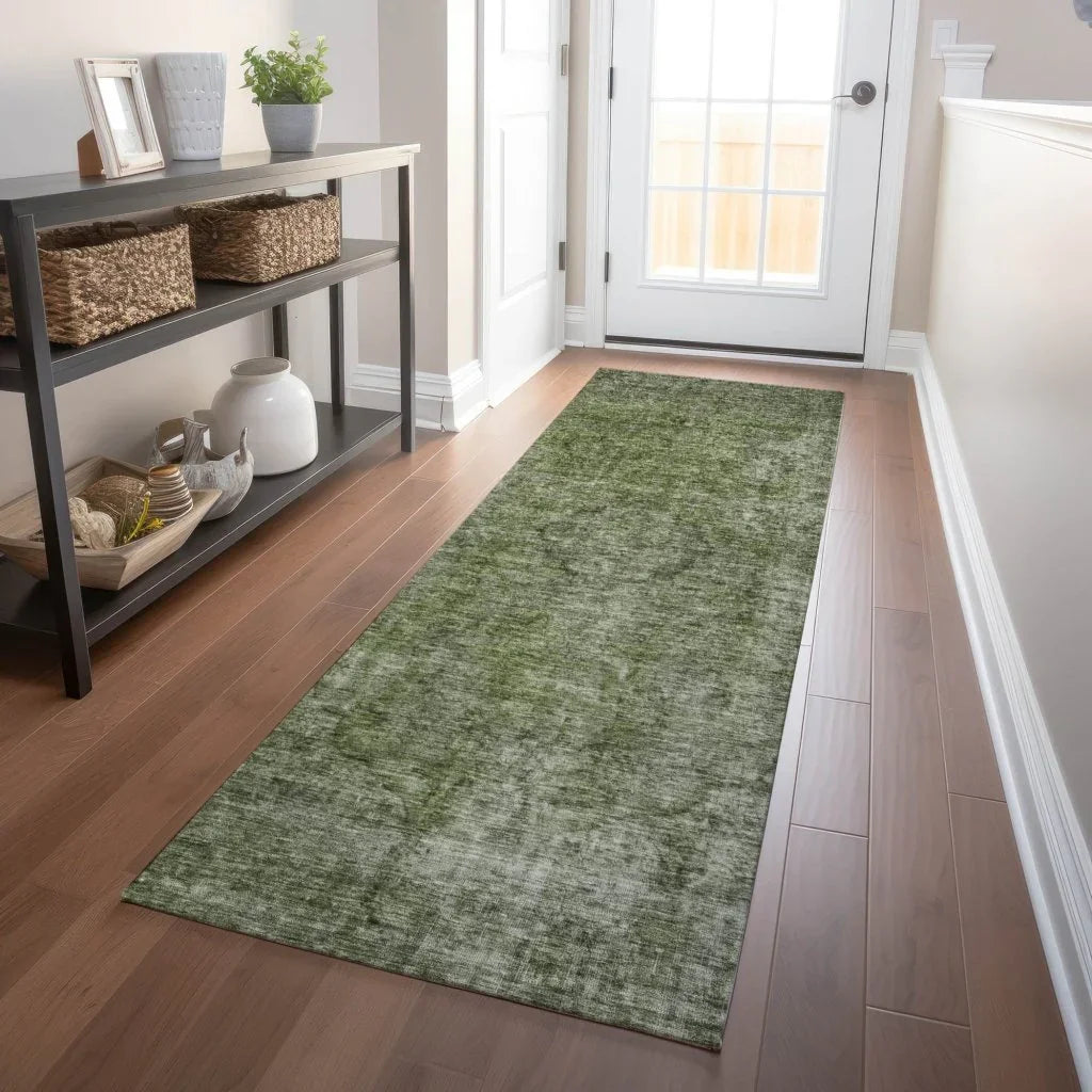 Emberith Green Washable Indoor - Outdoor Rug - LOOMLAN - LOOMLAN Rugs - Outdoor Rugs