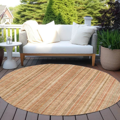 Emberith Orange Washable Indoor - Outdoor Rug - LOOMLAN - LOOMLAN Rugs - Outdoor Rugs