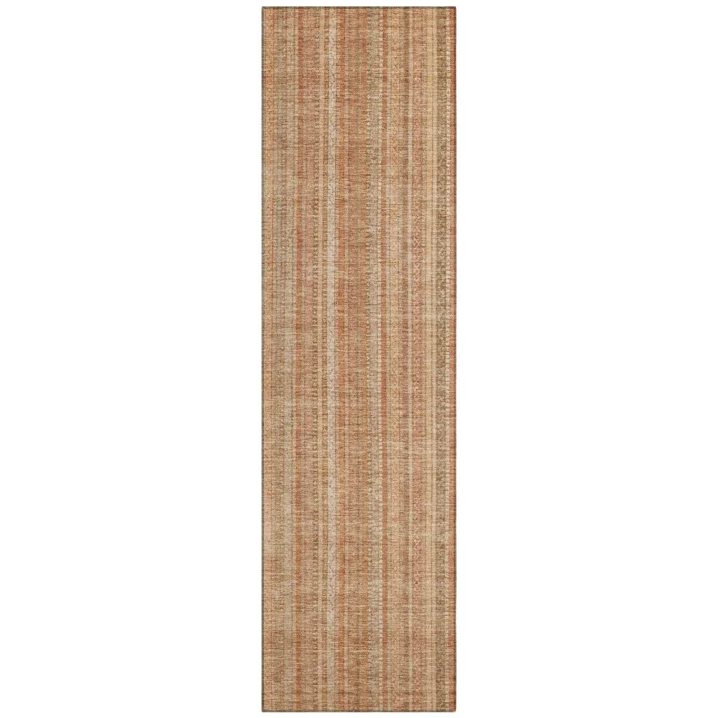 Emberith Orange Washable Indoor - Outdoor Rug - LOOMLAN - LOOMLAN Rugs - Outdoor Rugs