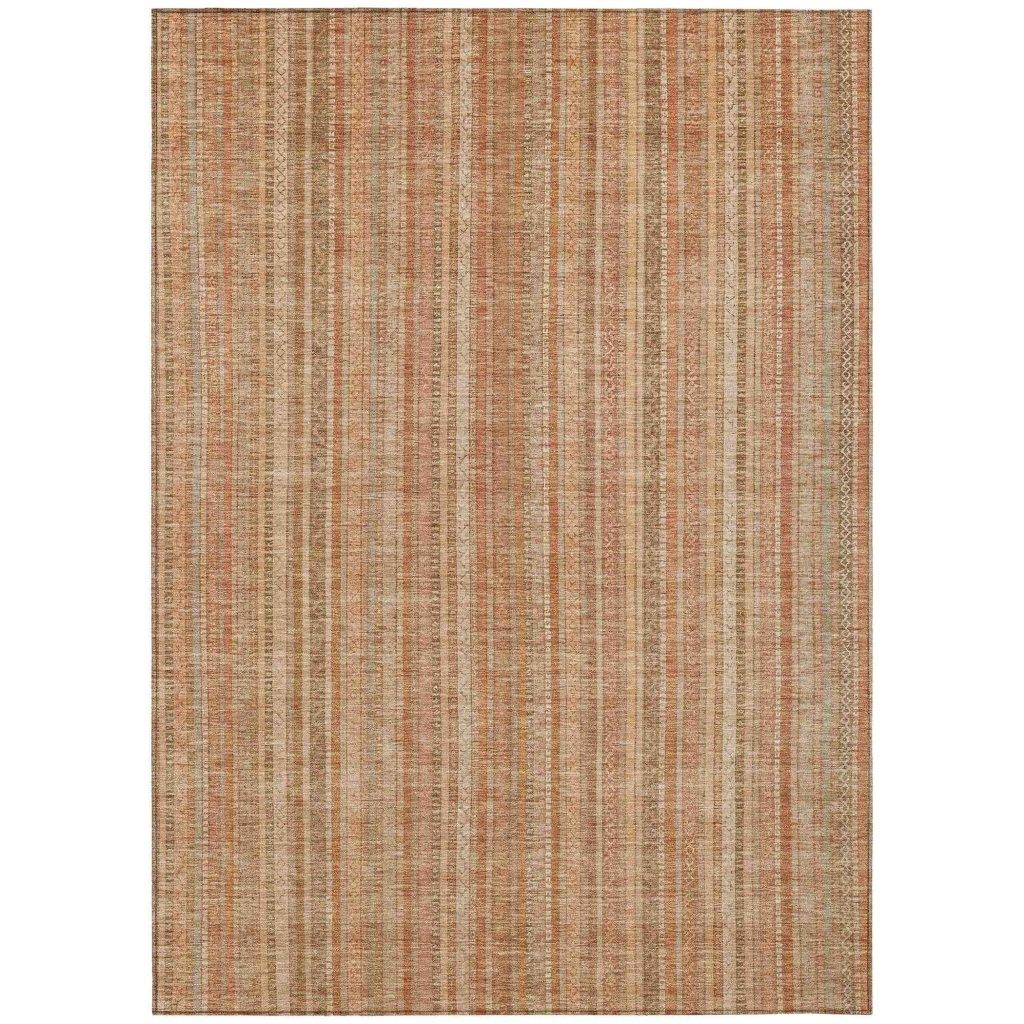 Emberith Orange Washable Indoor - Outdoor Rug - LOOMLAN - LOOMLAN Rugs - Outdoor Rugs