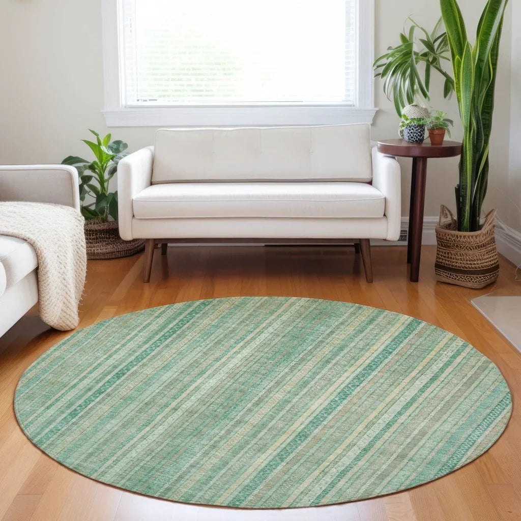 Emberith Teal Washable Indoor - Outdoor Rug - LOOMLAN - LOOMLAN Rugs - Outdoor Rugs