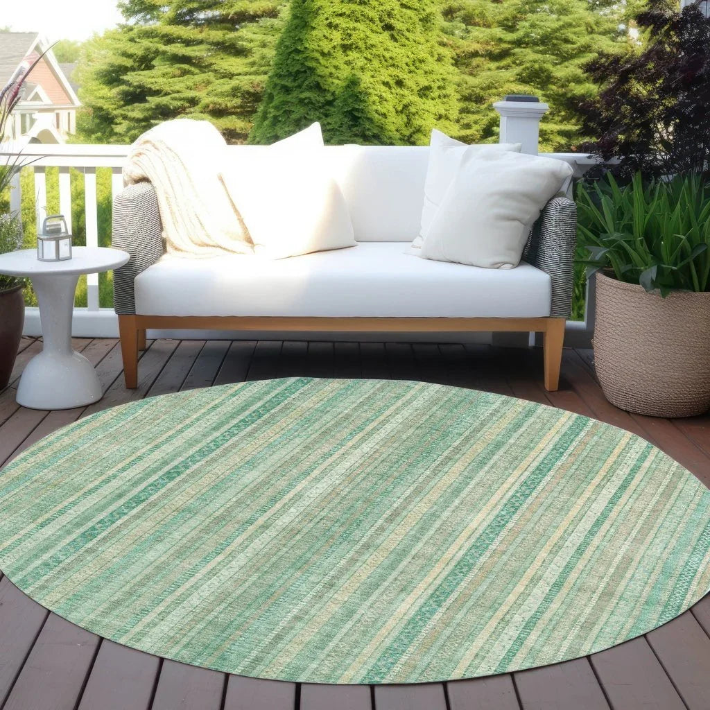Emberith Teal Washable Indoor - Outdoor Rug - LOOMLAN - LOOMLAN Rugs - Outdoor Rugs