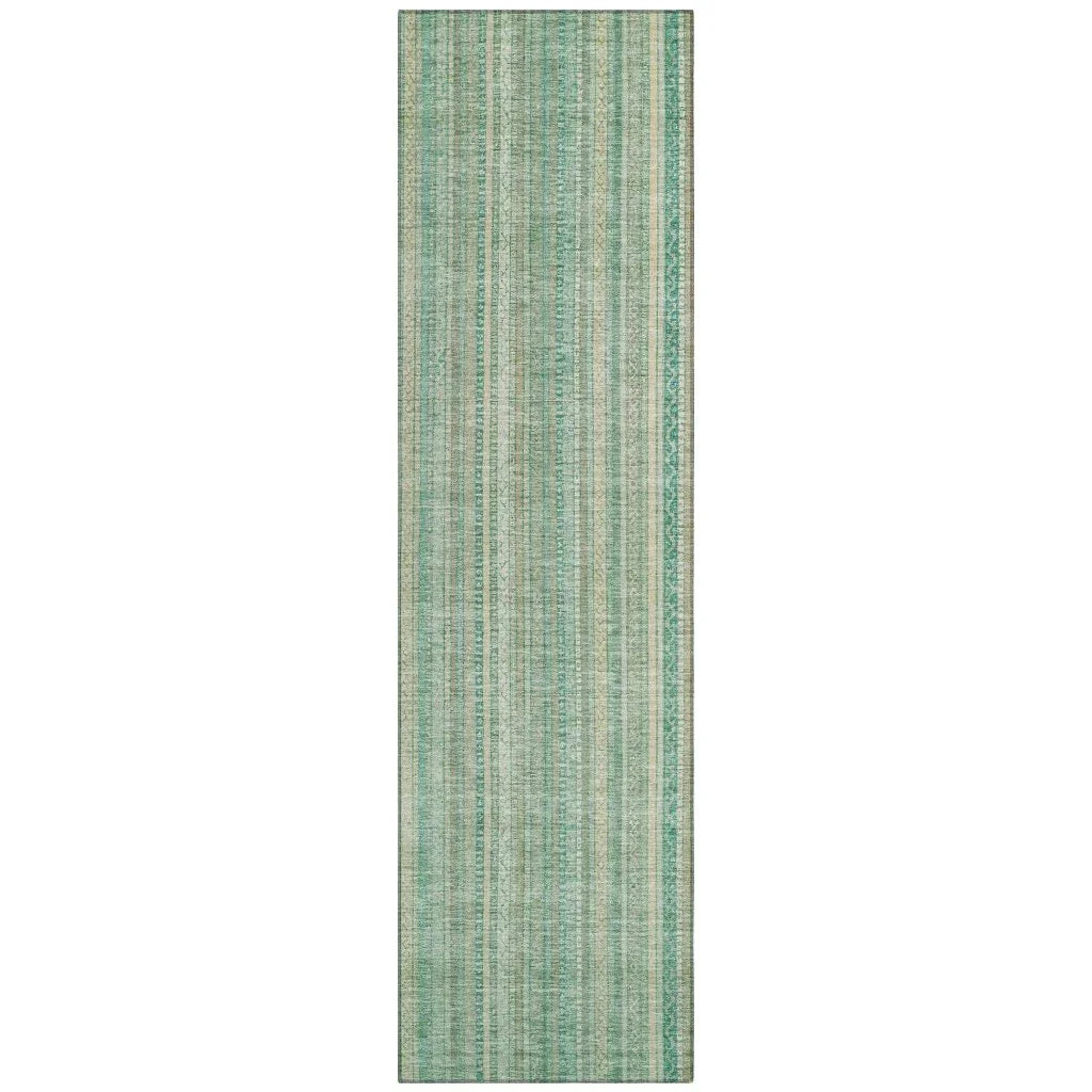 Emberith Teal Washable Indoor - Outdoor Rug - LOOMLAN - LOOMLAN Rugs - Outdoor Rugs