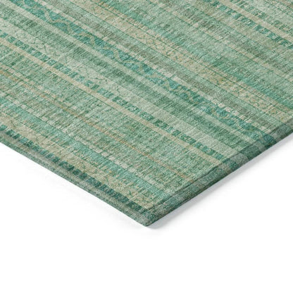 Emberith Teal Washable Indoor - Outdoor Rug - LOOMLAN - LOOMLAN Rugs - Outdoor Rugs