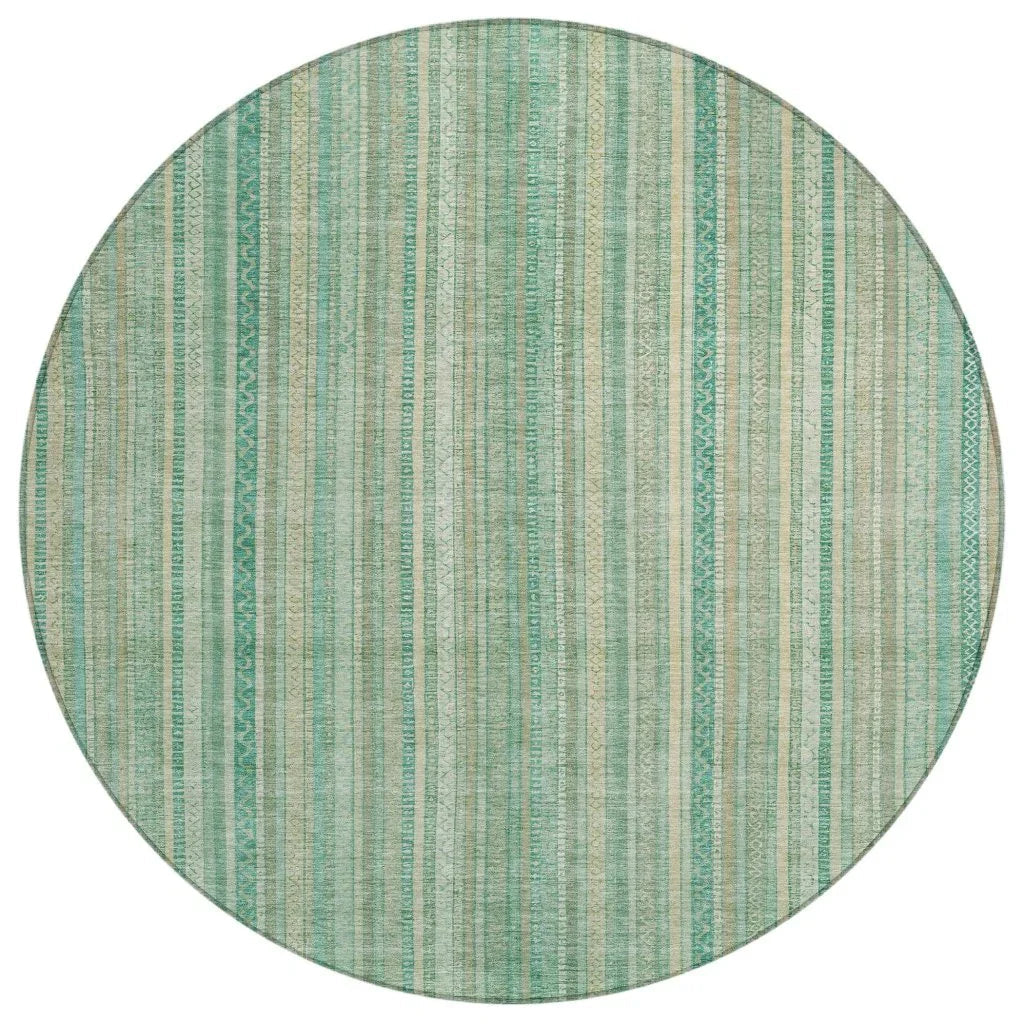Emberith Teal Washable Indoor - Outdoor Rug - LOOMLAN - LOOMLAN Rugs - Outdoor Rugs