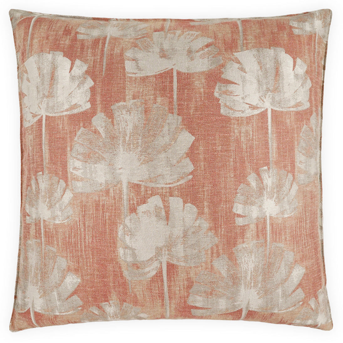 Emberleaf Textured Fabric Throw Pillow