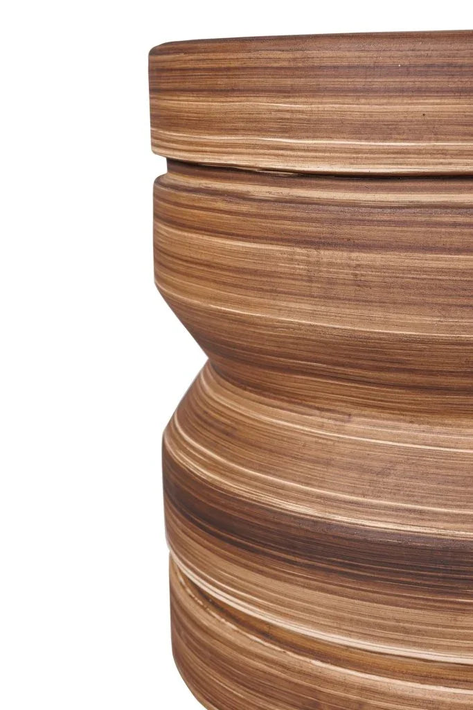 Embrace Glazed Ceramic Patio Accent Table - LOOMLAN - Seasonal Living - Outdoor Side Tables