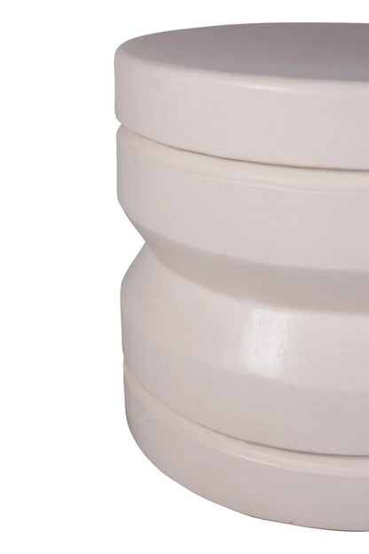 Embrace Glazed Ceramic Patio Accent Table - LOOMLAN - Seasonal Living - Outdoor Side Tables