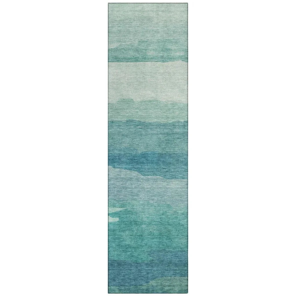 Embre Teal Washable Indoor - Outdoor Rug - LOOMLAN - LOOMLAN Rugs - Outdoor Rugs