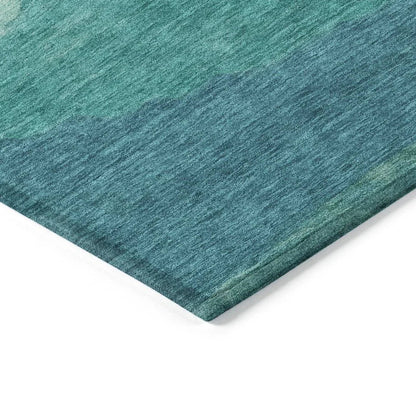 Embre Teal Washable Indoor - Outdoor Rug - LOOMLAN - LOOMLAN Rugs - Outdoor Rugs