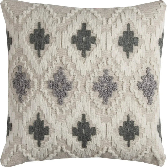 Embroidered Ikat Throw Pillow Down Insert - LOOMLAN - LOOMLAN - Throw Pillows