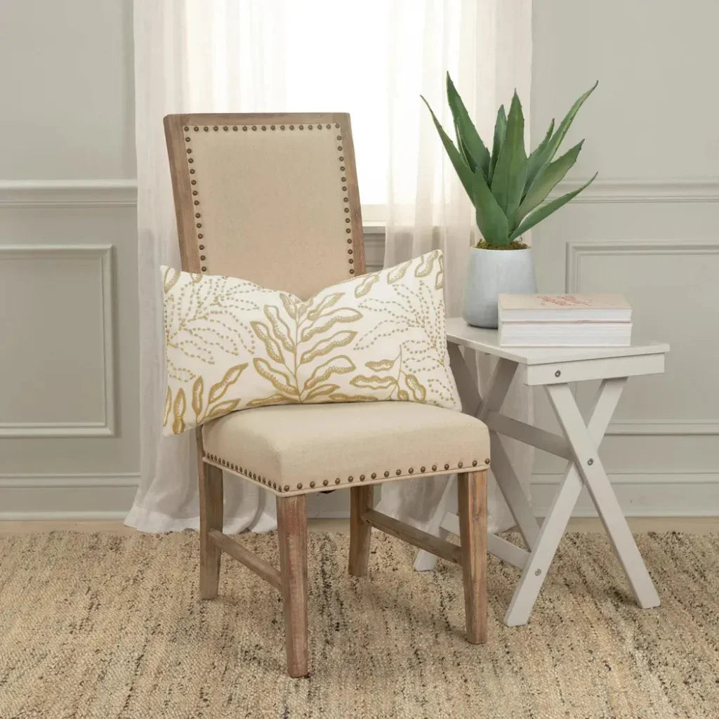 Embroidered Long Lumbar Pillows For Bed - LOOMLAN - LOOMLAN - Throw Pillows