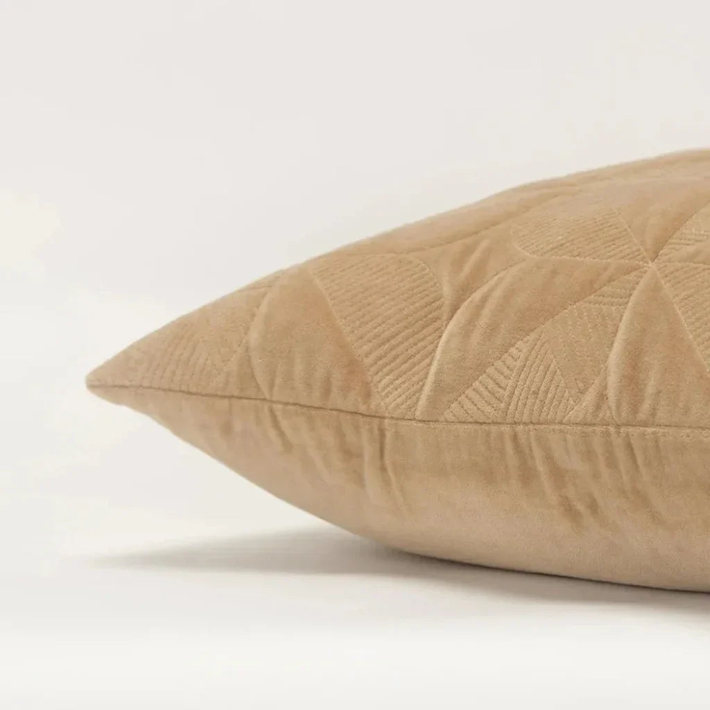 Embroidered Orange Brown Couch Pillow Insert - LOOMLAN - LOOMLAN - Throw Pillows