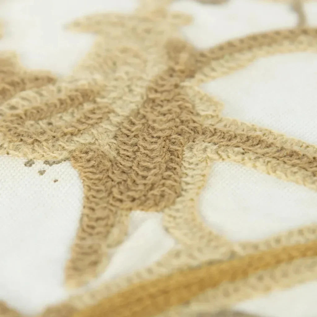 Embroidery Pumpkins Khaki Pillow With Insert - LOOMLAN - LOOMLAN - Throw Pillows