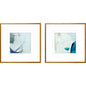 Emerging Wood Blue Framed Wall Art 2PC