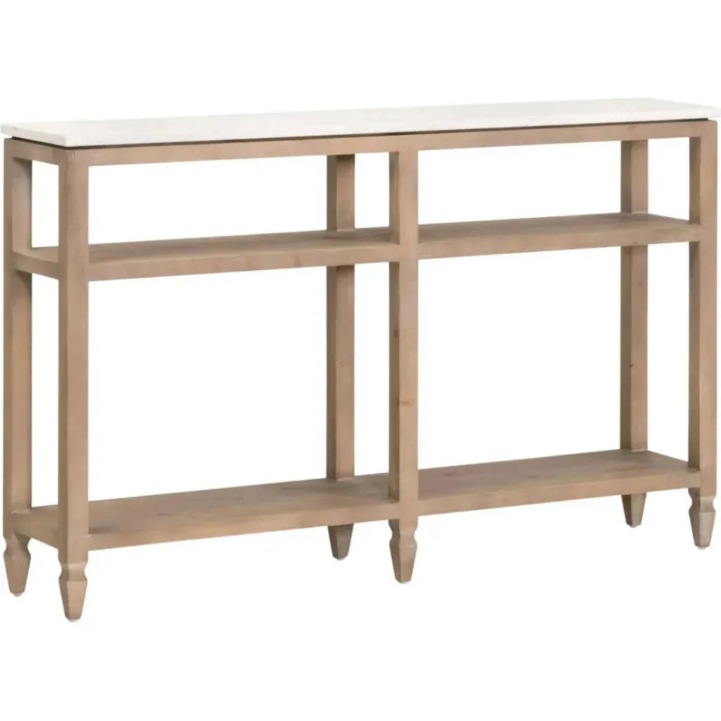 Emerie 11" Narrow Console Table With Shelves - LOOMLAN - Essentials For Living - Console Tables