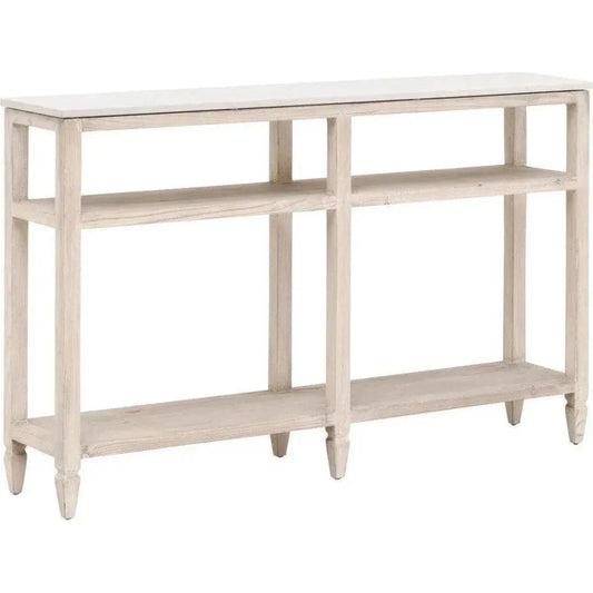 Emerie 11" Narrow Console Table With Shelves - LOOMLAN - Essentials For Living - Console Tables