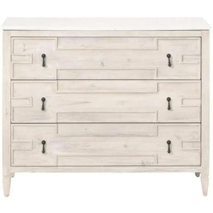 Emerie Entry Cabinet White Pine White Quartz - LOOMLAN - Essentials For Living - Accent Cabinets