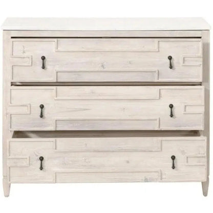 Emerie Entry Cabinet White Pine White Quartz - LOOMLAN - Essentials For Living - Accent Cabinets