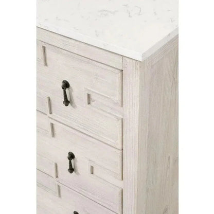 Emerie Entry Cabinet White Pine White Quartz - LOOMLAN - Essentials For Living - Accent Cabinets