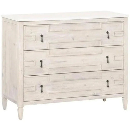 Emerie Entry Cabinet White Pine White Quartz - LOOMLAN - Essentials For Living - Accent Cabinets