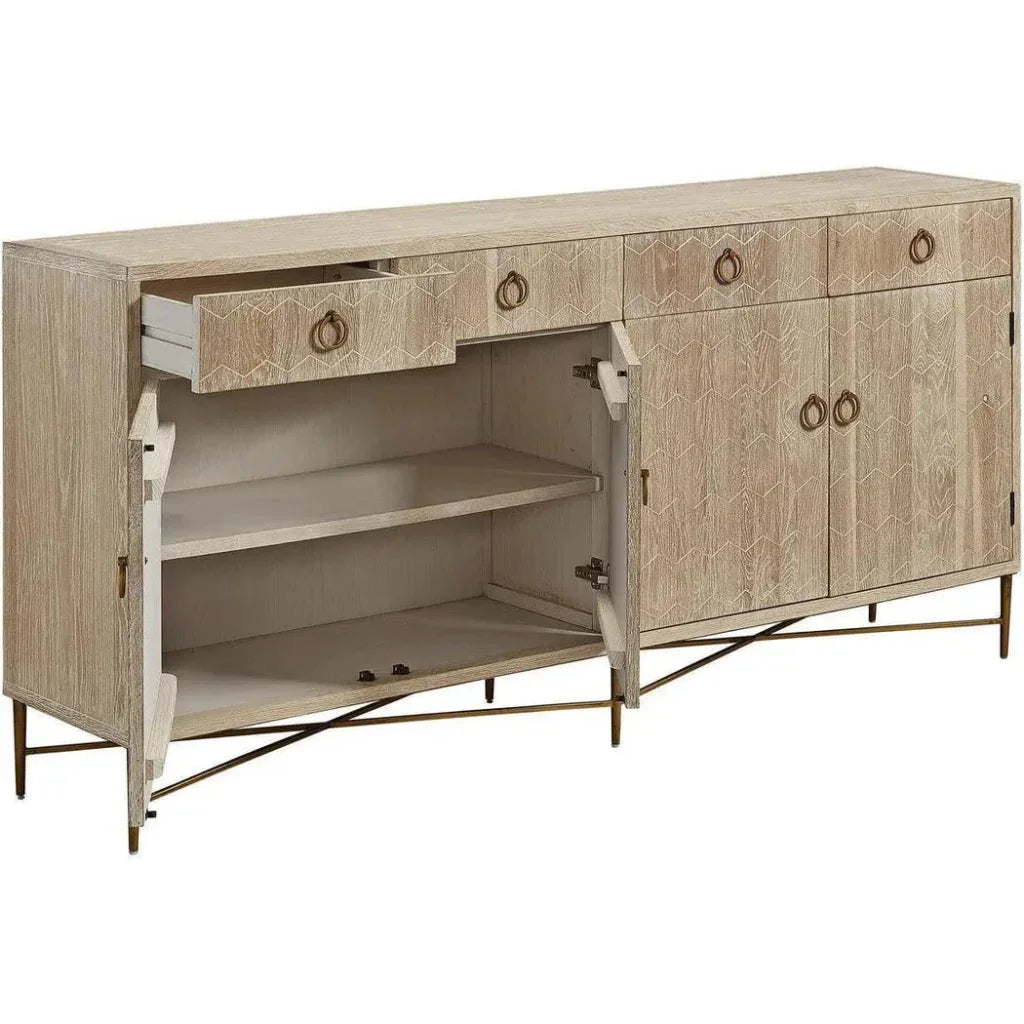 Emiko Four Drawer Server - LOOMLAN - Furniture Classics - Sideboards