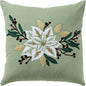 Emily Embroided Floral Decorative Pillows For Bed - LOOMLAN - LOOMLAN - Throw Pillows