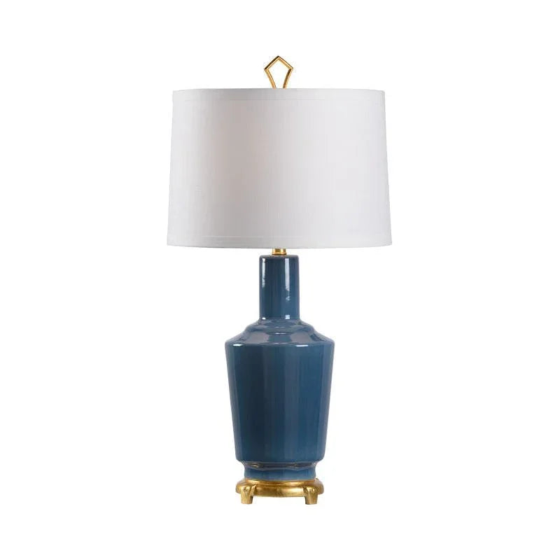 Emma Glazed Ceramic Made Table Lamp - LOOMLAN - Wildwood - Table Lamps