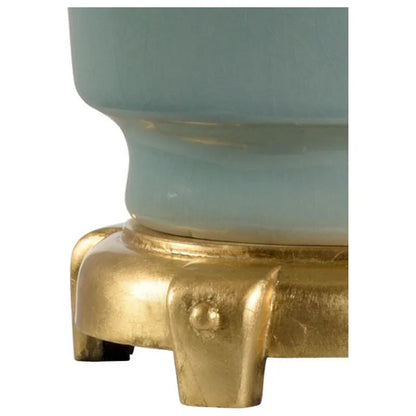 Emma Glazed Ceramic Made Table Lamp - LOOMLAN - Wildwood - Table Lamps