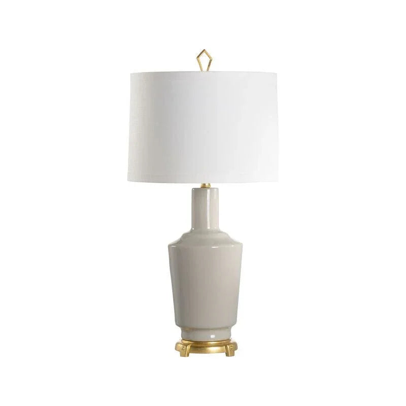 Emma Glazed Ceramic Made Table Lamp - LOOMLAN - Wildwood - Table Lamps