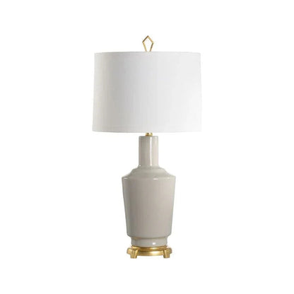 Emma Glazed Ceramic Made Table Lamp - LOOMLAN - Wildwood - Table Lamps