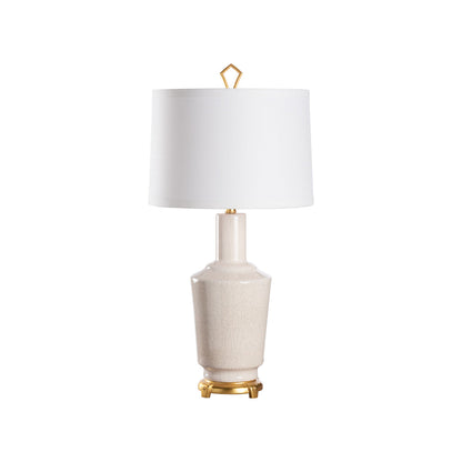 Emma White Glazed Ceramic Table Lamp