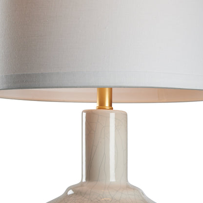 Emma White Glazed Ceramic Table Lamp