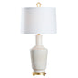 Emma White Glazed Ceramic Table Lamp