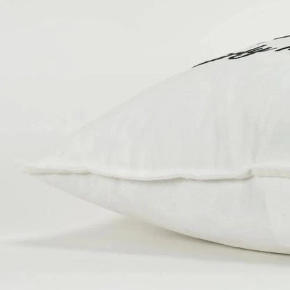 Emma White Throw Pillow With Down Insert - LOOMLAN - LOOMLAN - Throw Pillows